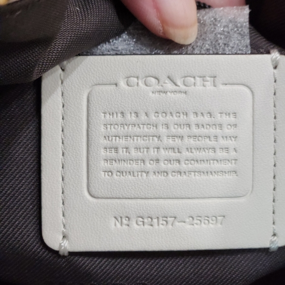 Nwot Coach Dufflette Signature Light Khaki Crossbody Bag Purse - Picture 11 of 12